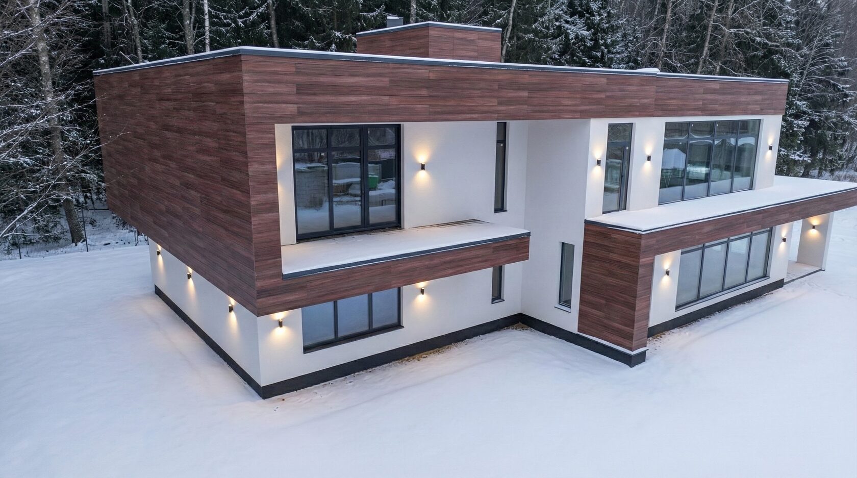 Representative background of a perfectly insulated modern cottage